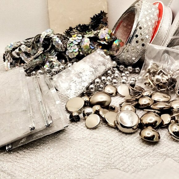 Silver Craft Embellishment Bundle - Mixed Lot - Picture 4 of 6